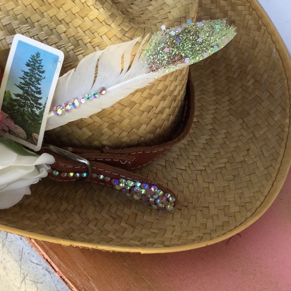 OOAK artisan western hat band cowgirl festival rodeo Coachella boho chic market - Picture 12 of 12